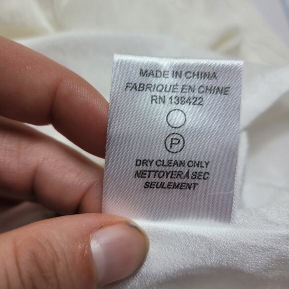 Tobi Tie Neck Key Hole Sleeveless Top Ivory Off White Shirt Size XS FTA1606C5 - Picture 5 of 7